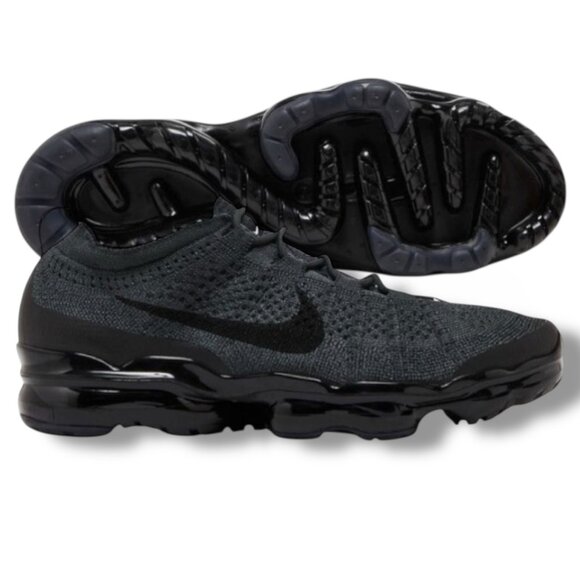 Nike Air Vapormax 2023 Flyknit Anthracite/Black Mens Running Shoe DV1678 006 NEW - Picture 1 of 6
